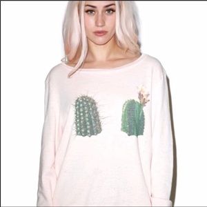 Wildfox XS Succulent Cactus top NEW!